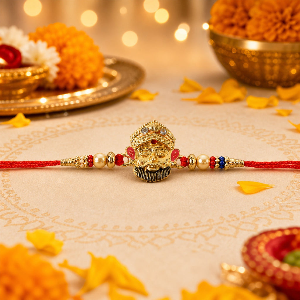 ALVENZA Traditional Beads Rakhi – Elegant and Meaningful for Raksha Bandhan