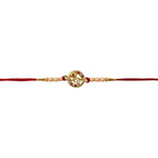 ALVENZA Rakhi – Elegant pearl bead design with red thread for siblings