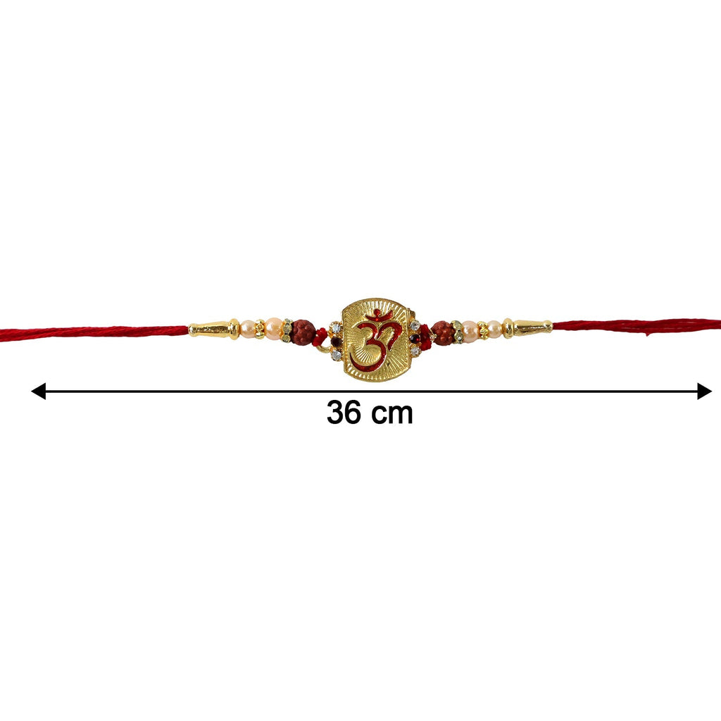 ALVENZA Rakhi – Elegant Rudraksha Beads with Traditional Style for Raksha Bandhan