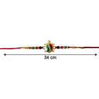 ALVENZA Rakhi – Elegant Turtle Design with Stone Work & Red Thread