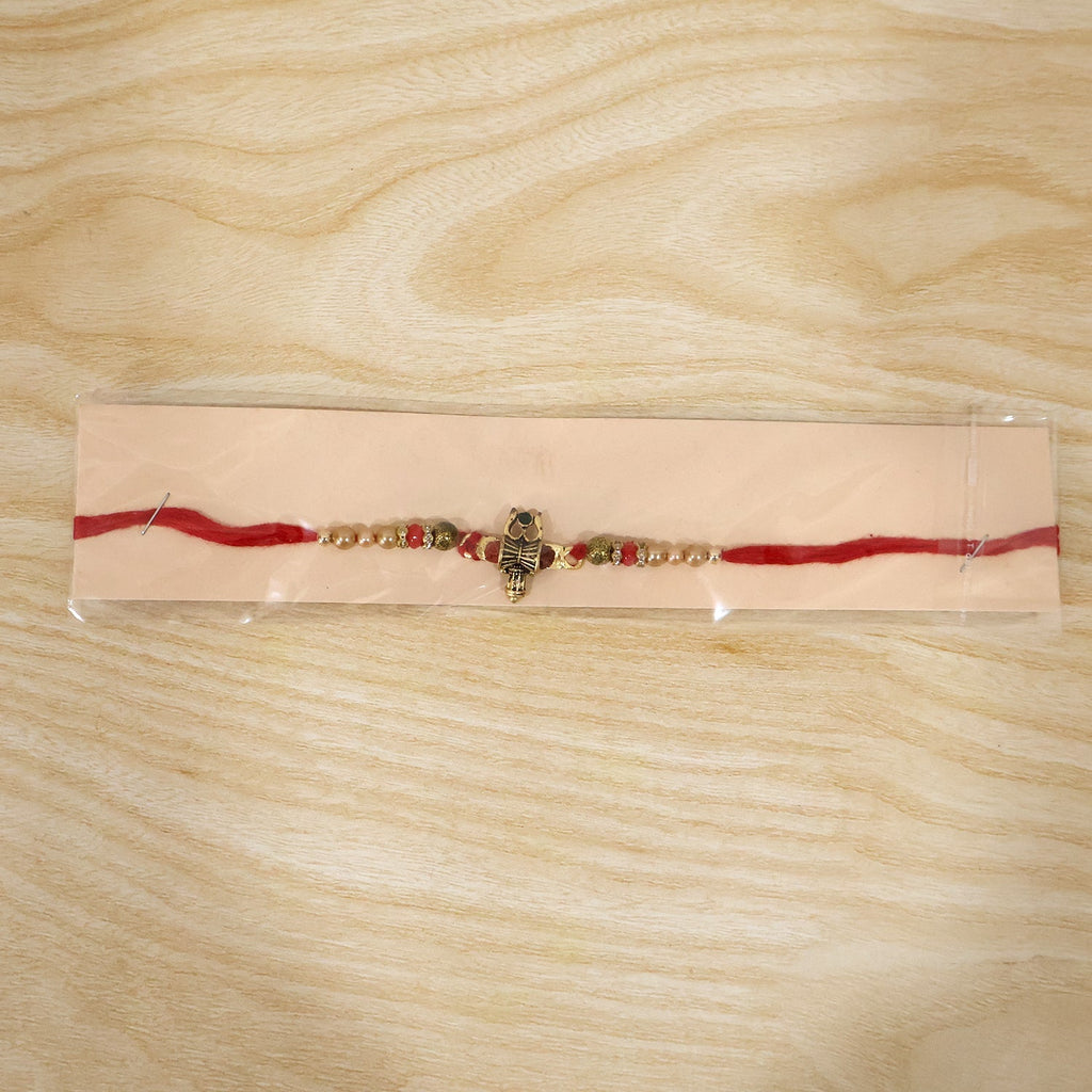 ALVENZA Rakhi – Traditional Damru Trishul Beaded Design for Raksha Bandhan