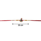 ALVENZA Rakhi – Elegant Pearl Beads & Red Thread for Brothers