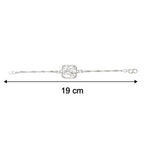 ALVENZA Silver Radhe Radhe Rakhi – Elegant & Spiritual Design for Brothers