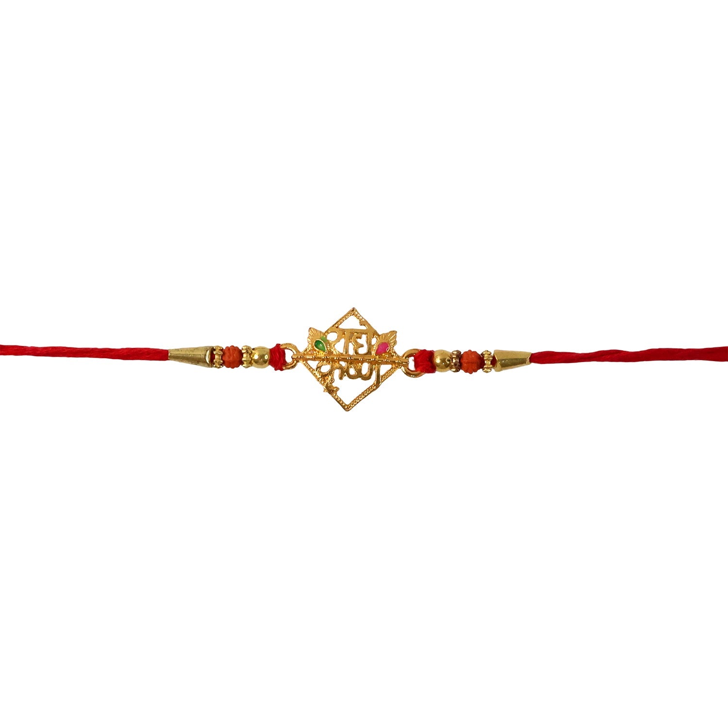 ALVENZA Radhe Krishna Rakhi – Elegant Designer Thread for Raksha Bandhan