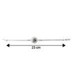 ALVENZA Silver Om Chain Rakhi – Elegant & Meaningful Festival Gift