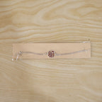 ALVENZA Rakhi – Elegant Silver Shree Chain with Round Center Plate