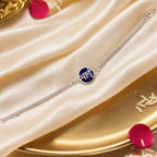 ALVENZA Silver Chain Rakhi, Elegant & Stylish for Brothers