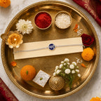 ALVENZA Silver Chain Rakhi, Elegant & Stylish for Brothers
