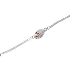 ALVENZA Silver Om Chain Rakhi – Elegant & Lightweight Design for Raksha Bandhan