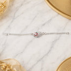ALVENZA Silver Om Chain Rakhi – Elegant & Lightweight Design for Raksha Bandhan
