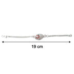 ALVENZA Silver Om Chain Rakhi – Elegant & Lightweight Design for Raksha Bandhan
