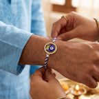 ALVENZA Evil Eye Rakhi – Stylish Dori for Protective Celebrations
