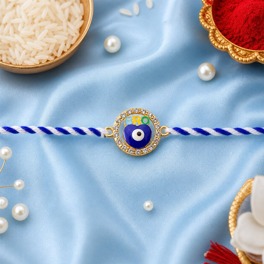 ALVENZA Evil Eye Rakhi – Stylish Dori for Protective Celebrations
