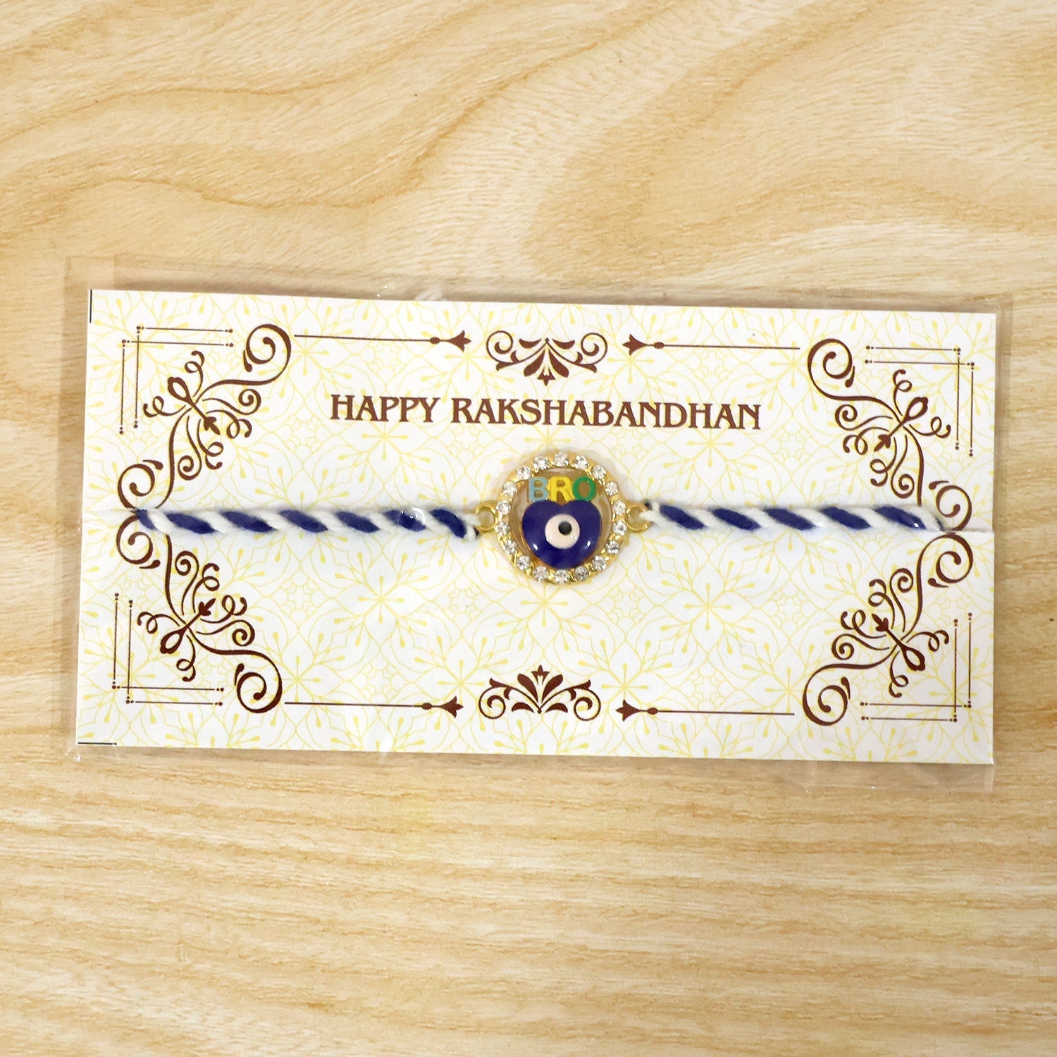 ALVENZA Evil Eye Rakhi – Stylish Dori for Protective Celebrations