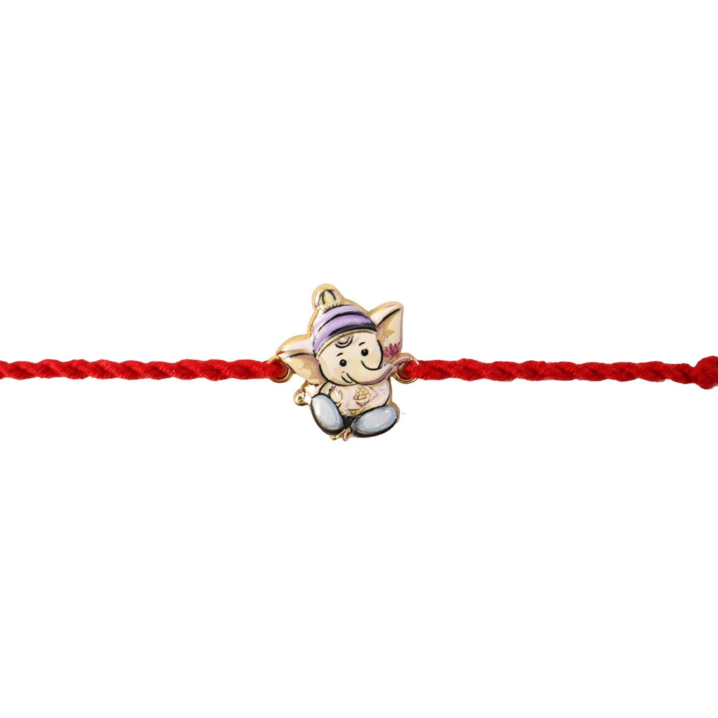 ALVENZA Ganesh Rakhi – Elegant Festive Gift for Brothers
