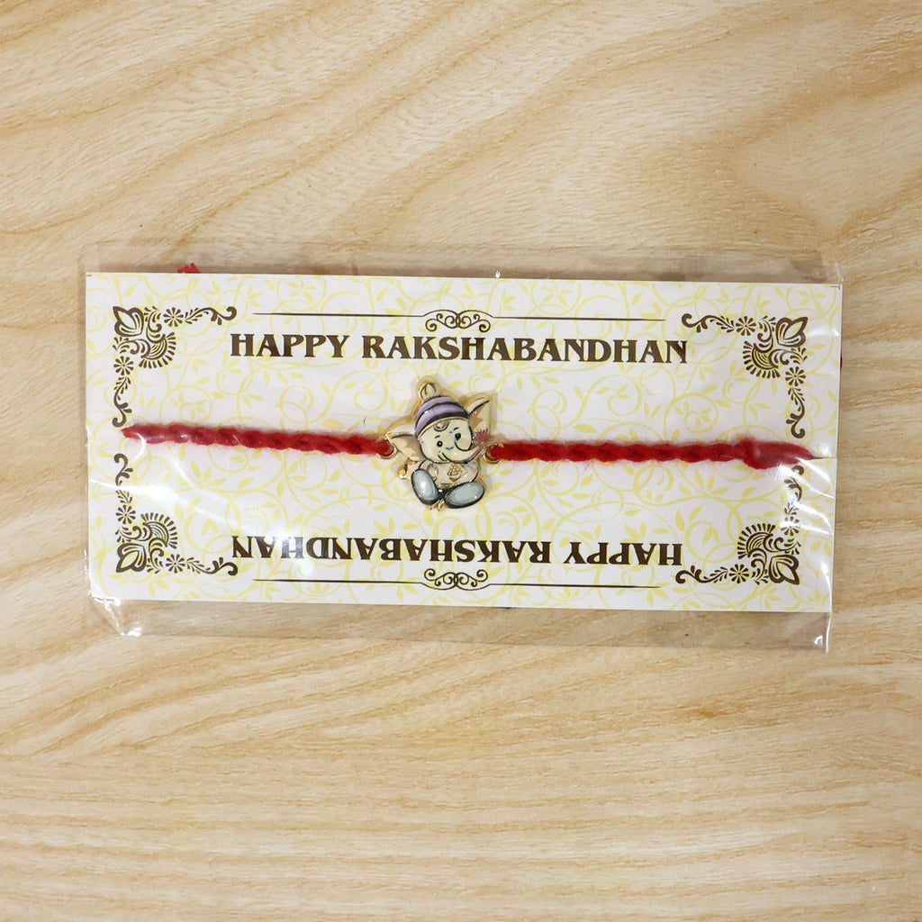 ALVENZA Ganesh Rakhi – Elegant Festive Gift for Brothers