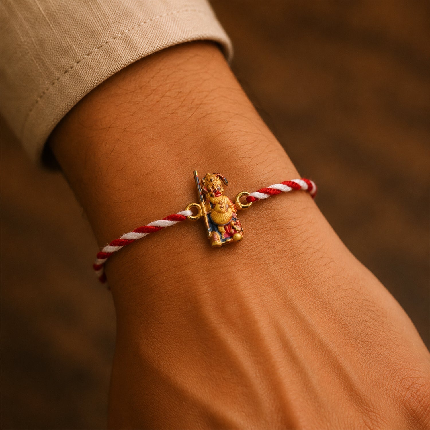 ALVENZA Hanuman Ji Rakhi – Traditional Designer Thread for Brothers