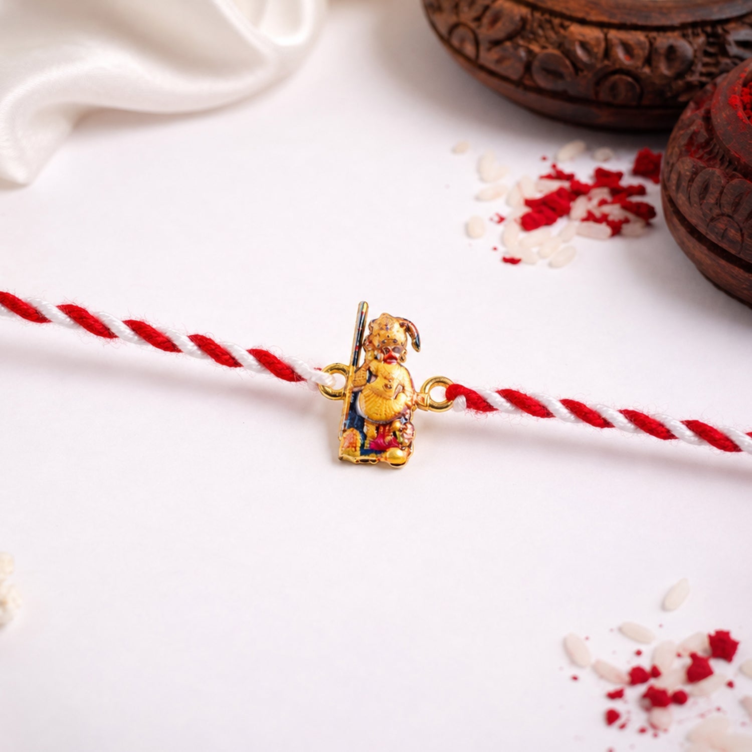 ALVENZA Hanuman Ji Rakhi – Traditional Designer Thread for Brothers