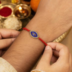 ALVENZA Blue Evil Eye Rakhi Stylish Protective Raksha Bandhan Thread