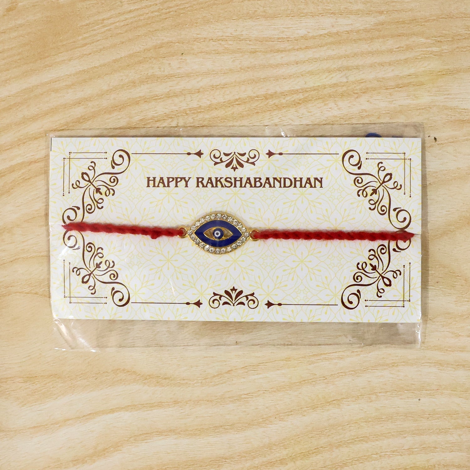 ALVENZA Blue Evil Eye Rakhi Stylish Protective Raksha Bandhan Thread