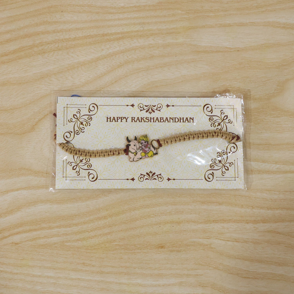 ALVENZA Krishna Rakhi – Elegant Traditional Brother Gift for Rakshabandhan