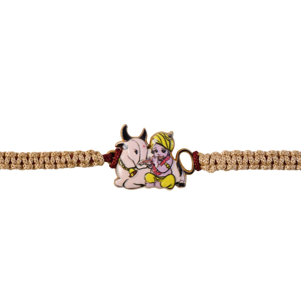 ALVENZA Krishna Rakhi – Elegant Traditional Brother Gift for Rakshabandhan