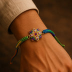 ALVENZA Evil Eye Om Rakhi – Stylish & Comfortable for Raksha Bandhan