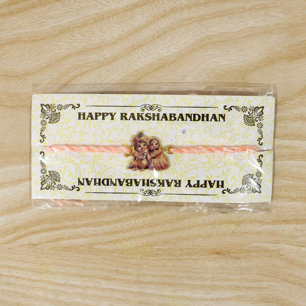 ALVENZA Radha Krishna Rakhi, Stylish & Light for Raksha Bandhan