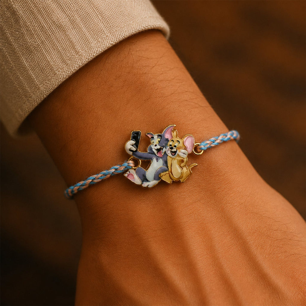 ALVENZA Tom Jerry Rakhi – Lightweight Festive Design for Brother