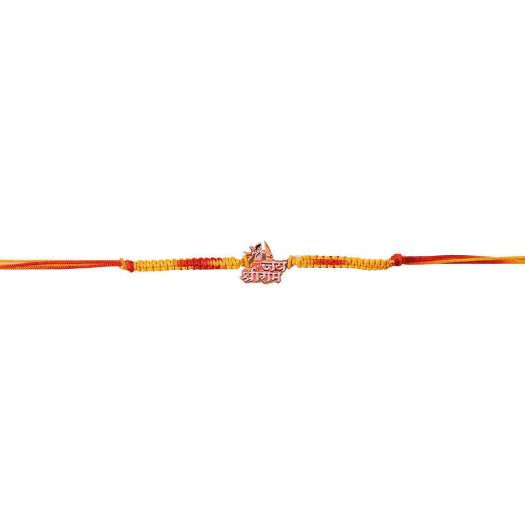 ALVENZA Jay Shree Ram Rakhi, Elegant Dori Design for Brothers