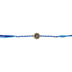ALVENZA Om Rakhi – Elegant Blue Dori for Brothers on Raksha Bandhan