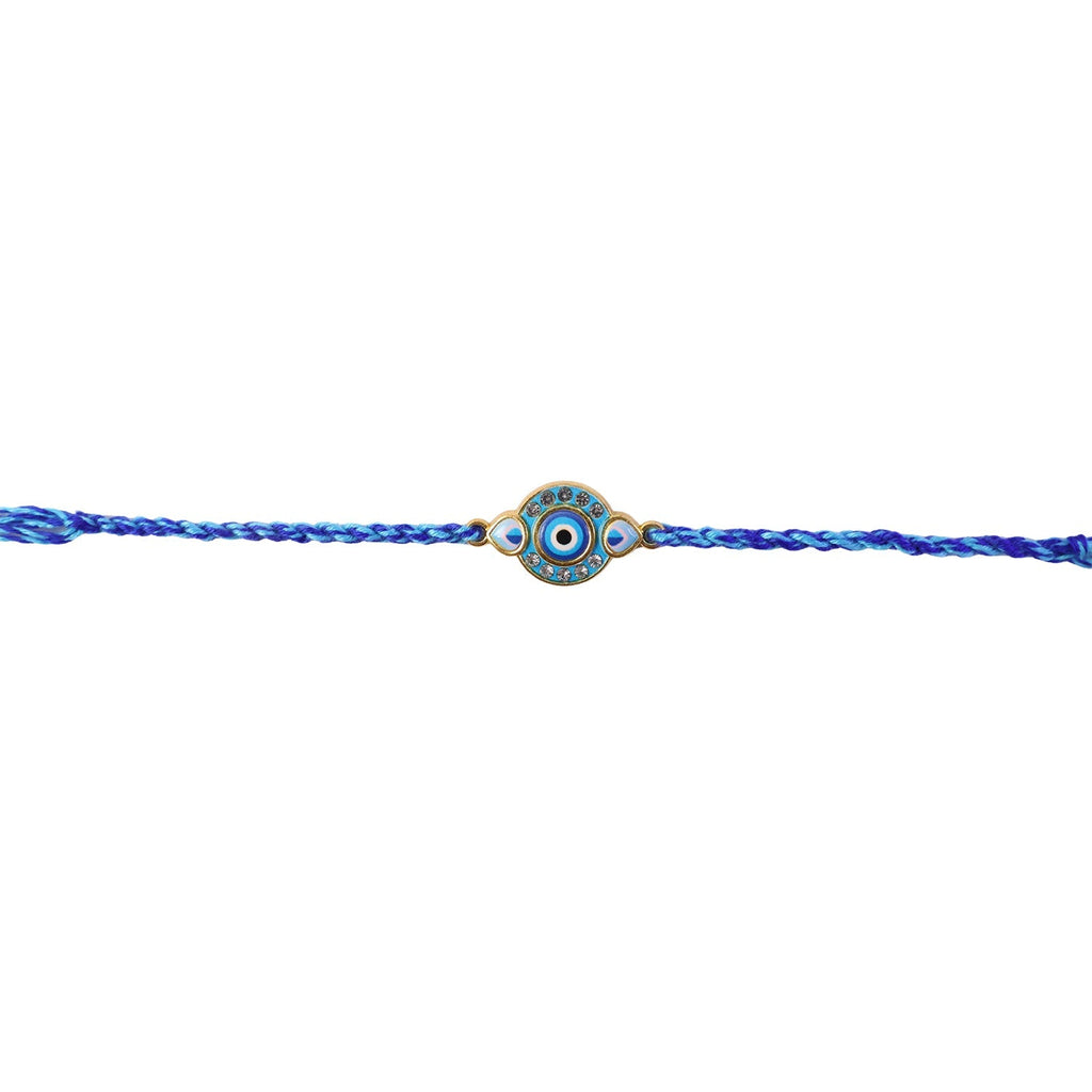 ALVENZA Blue Evil Eye Rakhi – Stylish and Protective for Raksha Bandhan