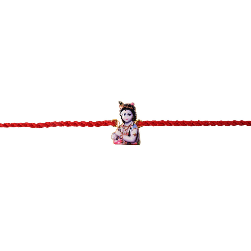 ALVENZA Krishna Charm Rakhi – Stylish Lightweight Festive Gift for Brothers