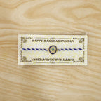 ALVENZA Blue Round Stone Rakhi – Stylish & Traditional Gifting