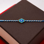 ALVENZA Evil Eye Charm Dori Rakhi – Stylish & Lightweight Gift
