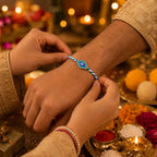 ALVENZA Evil Eye Charm Dori Rakhi – Stylish & Lightweight Gift