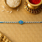 ALVENZA Evil Eye Charm Dori Rakhi – Stylish & Lightweight Gift