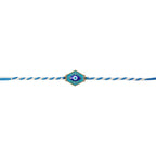 ALVENZA Evil Eye Charm Dori Rakhi – Stylish & Lightweight Gift