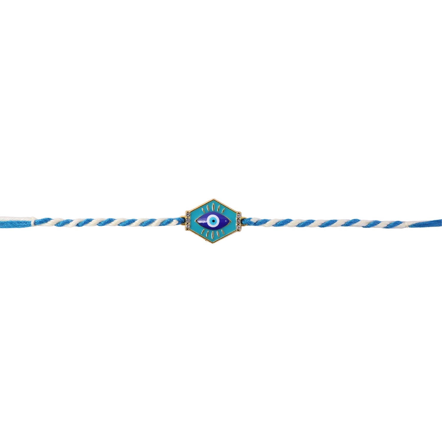ALVENZA Evil Eye Charm Dori Rakhi – Stylish & Lightweight Gift