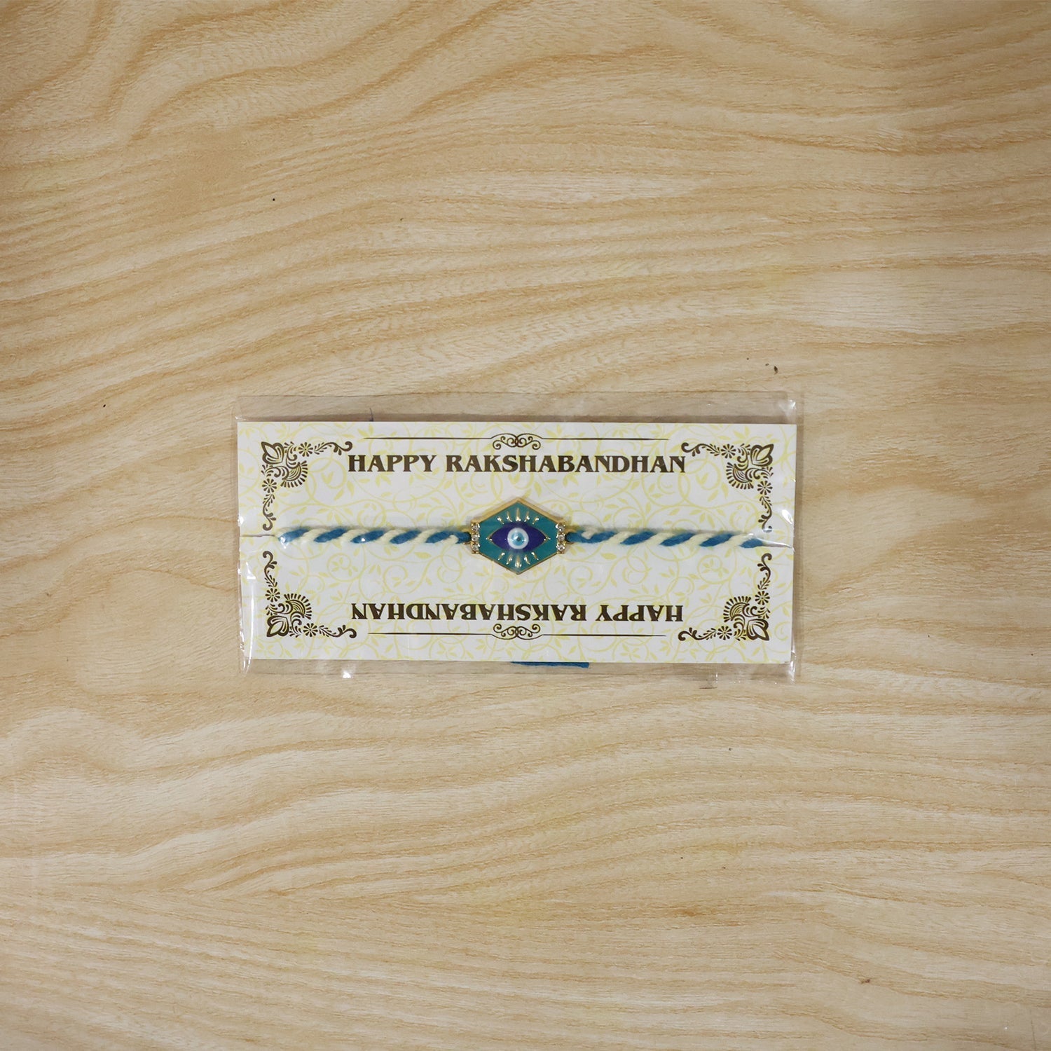 ALVENZA Evil Eye Charm Dori Rakhi – Stylish & Lightweight Gift