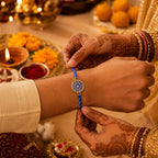 ALVENZA Rakshabandhan Blue Evil Eye Rakhi – Stylish & Protective Design