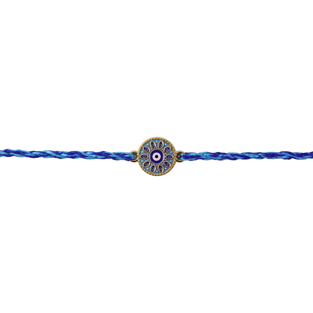 ALVENZA Rakshabandhan Blue Evil Eye Rakhi – Stylish & Protective Design