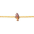 ALVENZA Krishna Flute Charm Rakhi – Stylish & Lightweight Dori Design