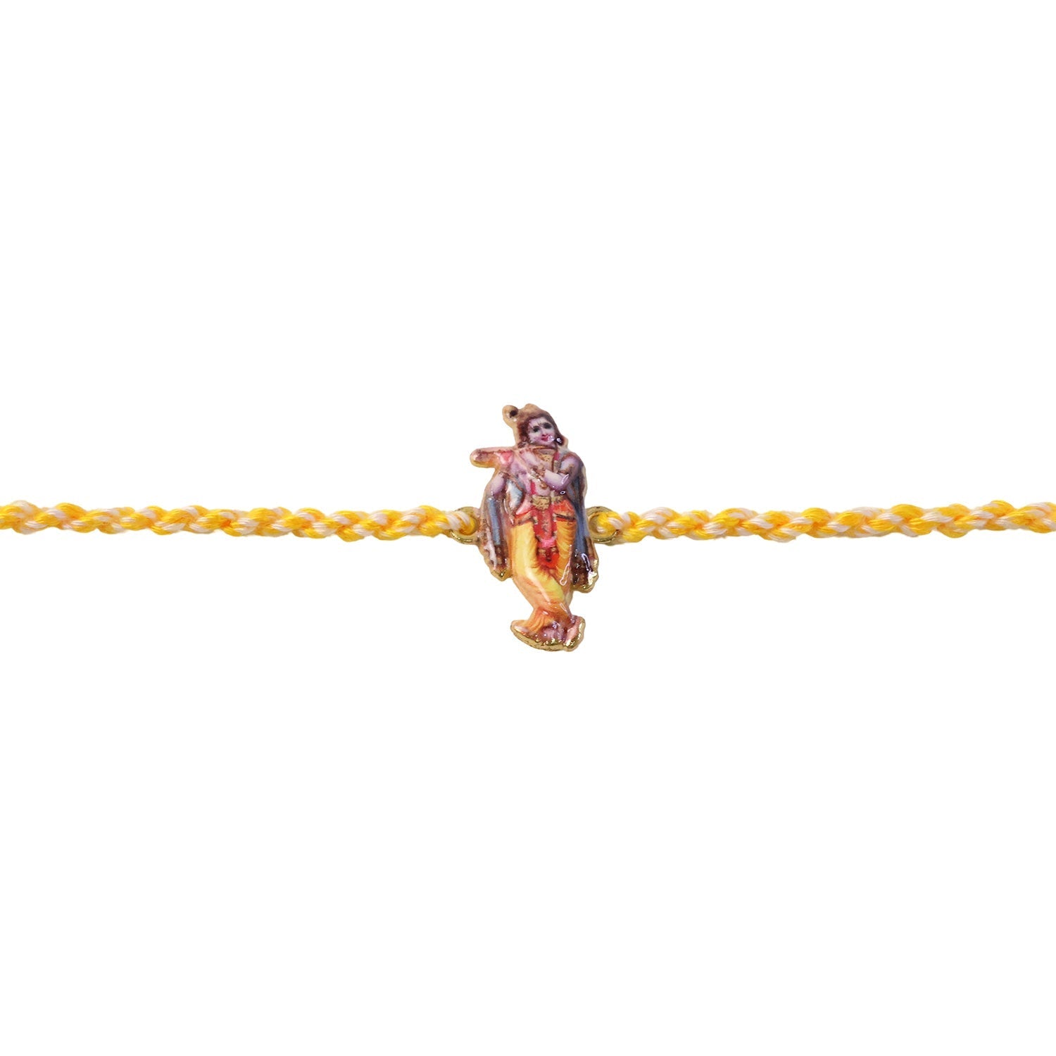 ALVENZA Krishna Flute Charm Rakhi – Stylish & Lightweight Dori Design