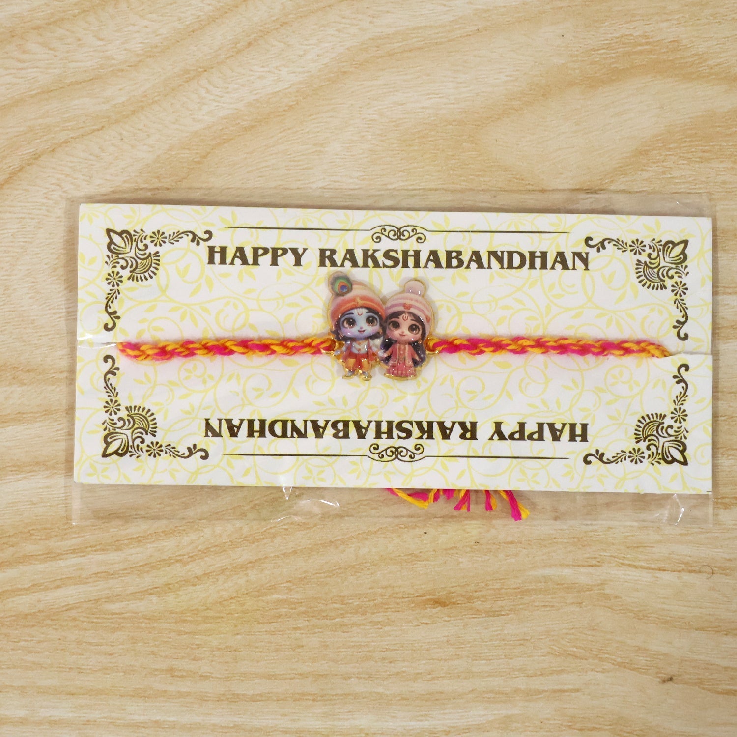 ALVENZA Radha Krishna Rakhi – Elegant & Traditional Design for Brothers