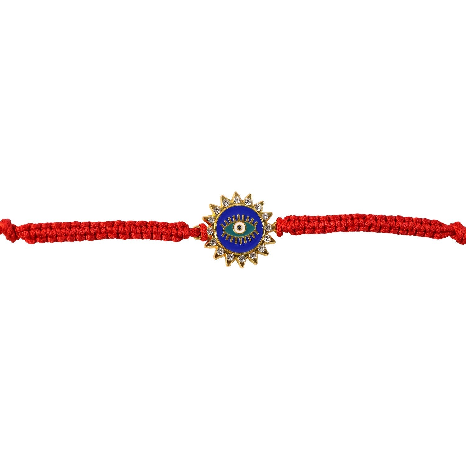 ALVENZA Blue Evil Eye Rakhi – Stylish, Lightweight & Protective
