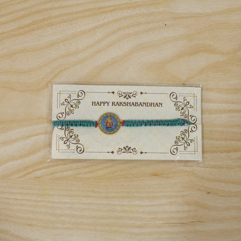 ALVENZA Ganesh Charm Rakhi – Lightweight & Stylish Festive Accessory