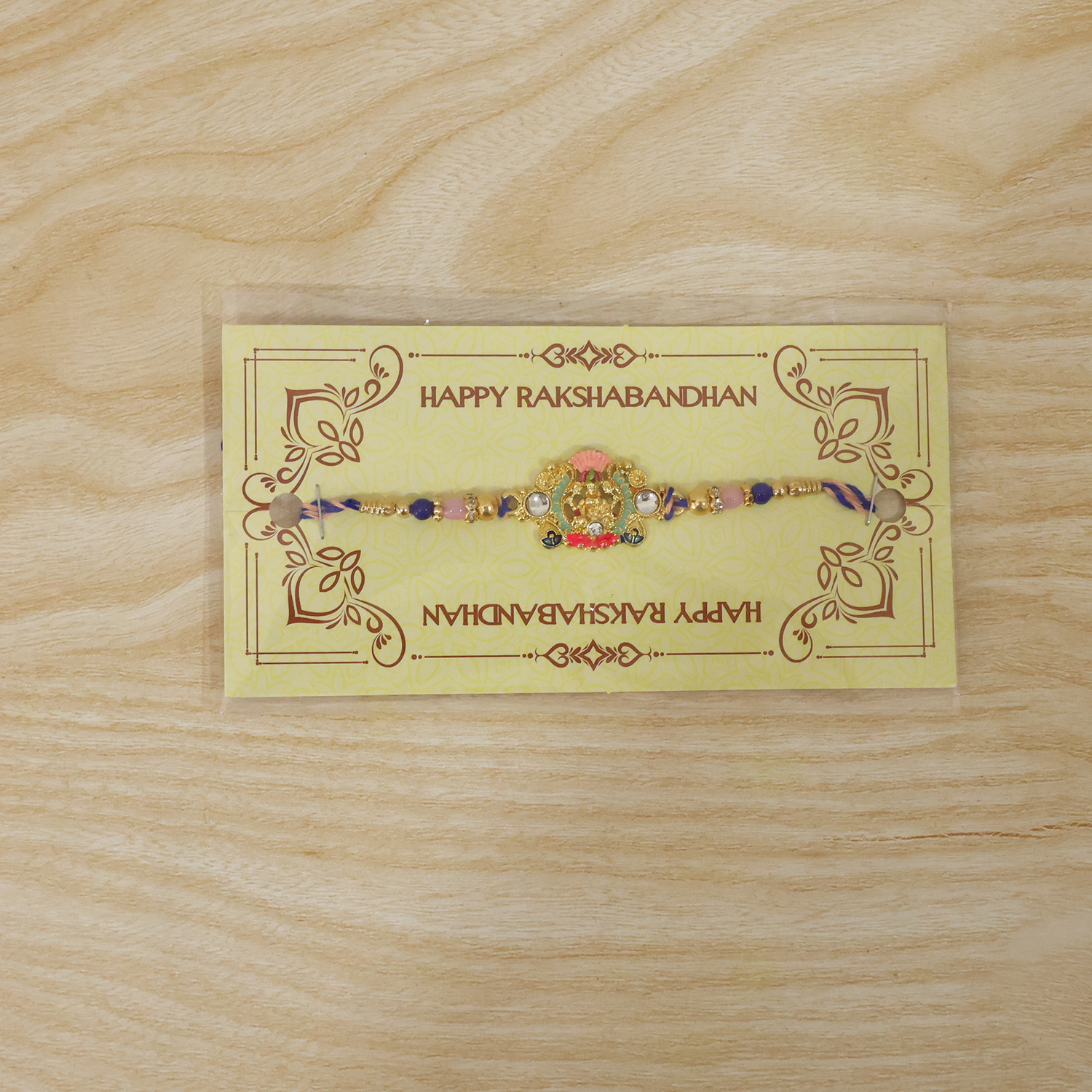 ALVENZA Goddess Charm Rakhi, Beautiful Beaded Brother Gift for Raksha Bandhan