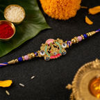 ALVENZA Goddess Charm Rakhi, Beautiful Beaded Brother Gift for Raksha Bandhan