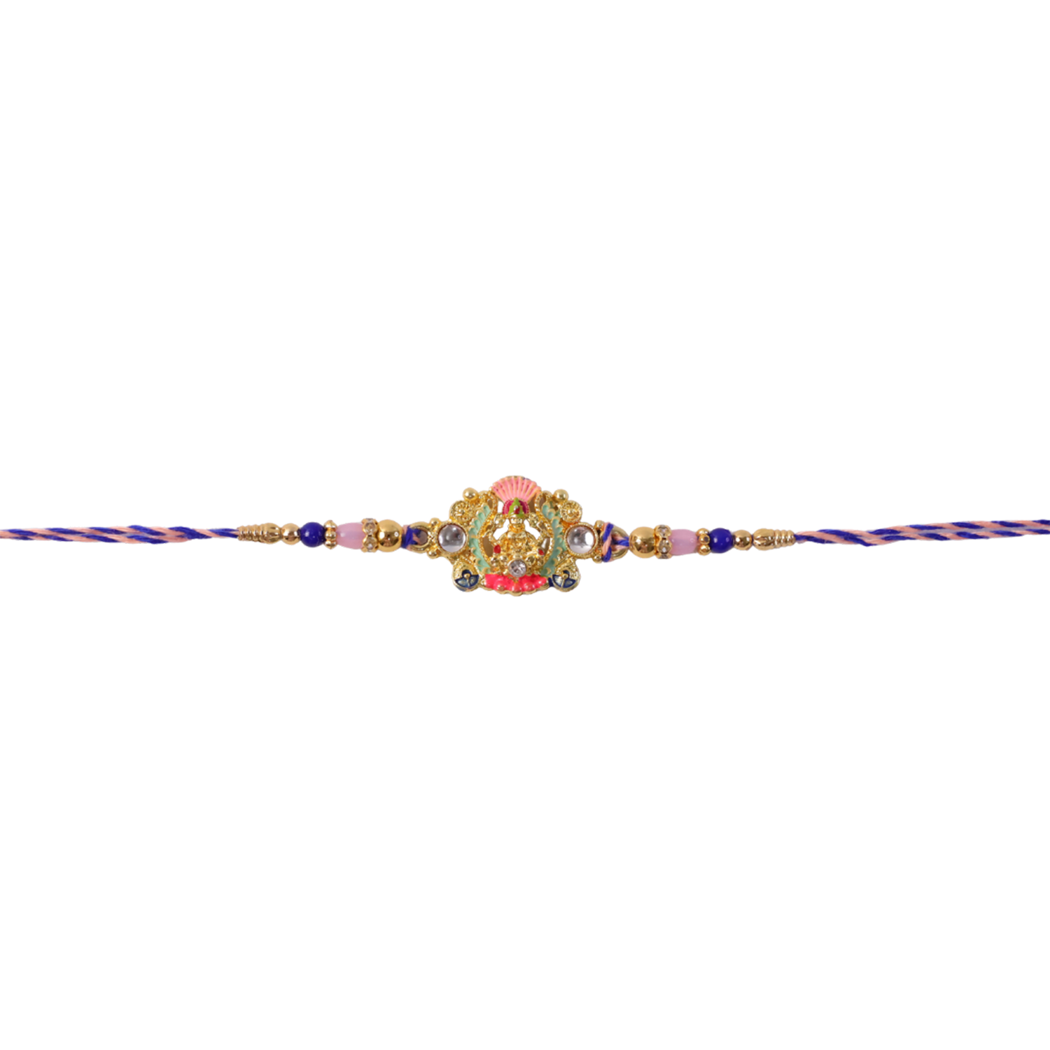 ALVENZA Goddess Charm Rakhi, Beautiful Beaded Brother Gift for Raksha Bandhan